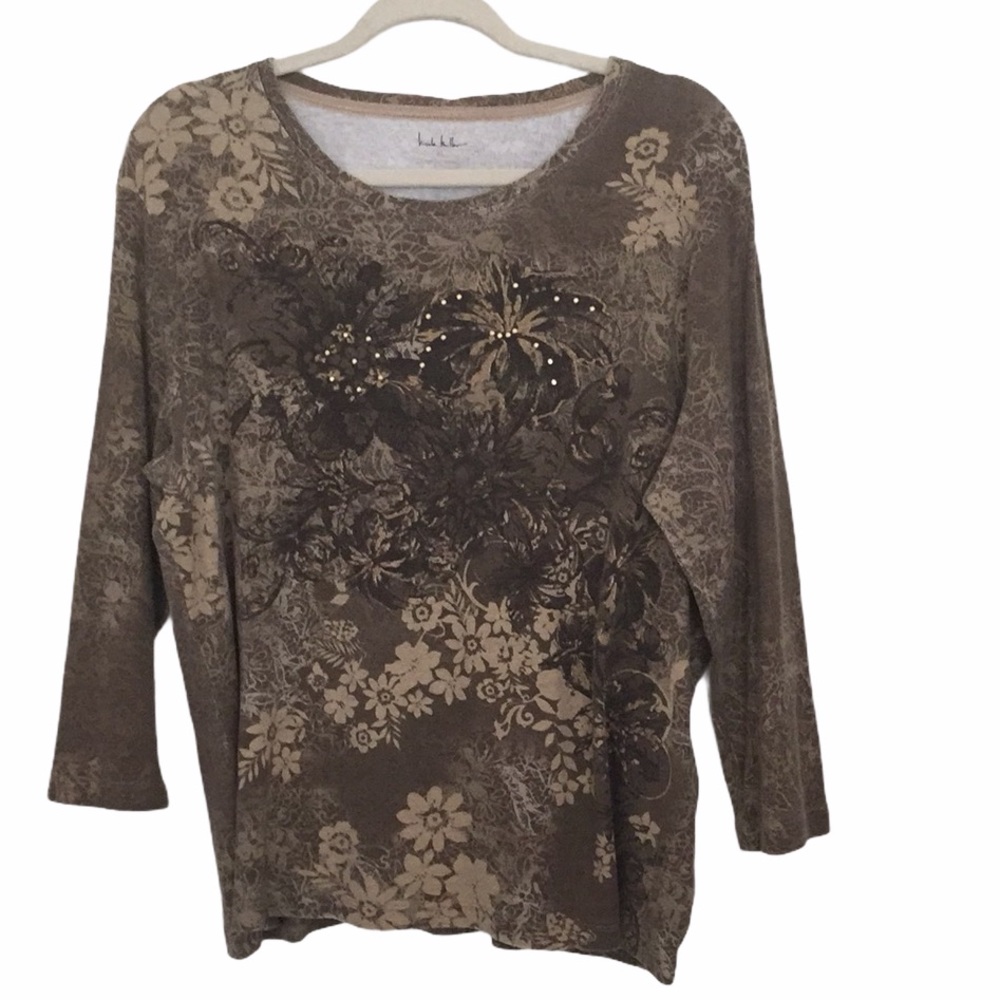 Nicole Miller 3/4 sleeve t-shirt